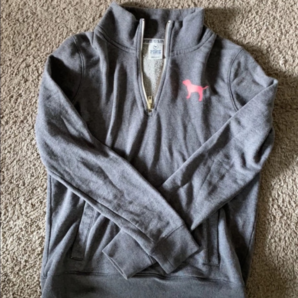 Victoria’s Secret’s Gray Quarter Zip